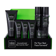 Tiege Hanley Men’s Skin Care Set, Revitalization Routine (System Level 4) – Face Wash, Scrub, Moisturizer, Eye Cream, Serum & Clay Mask for Tired, Dull Skin & Rejuvenation