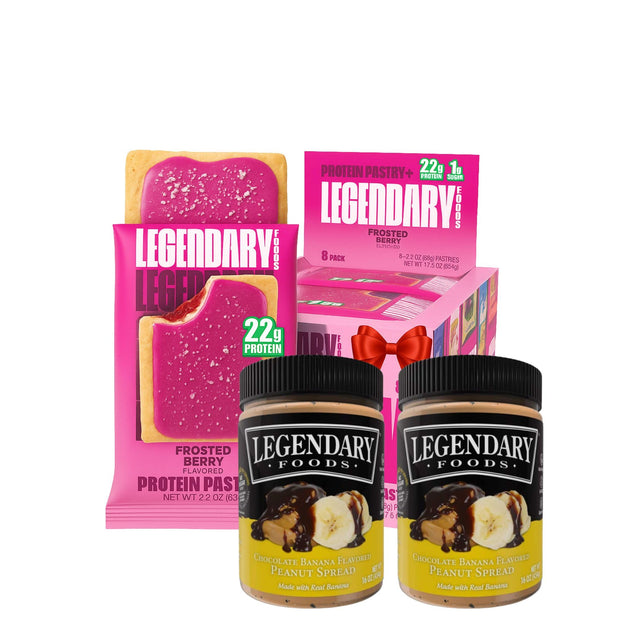 Legendary Foods 22g Protein Pastry - 0g Added Sugar, Low Carb and Gluten Free Keto Snack, Diabetic Friendly High Nutrient Alternative – 8x Frosted Cinnamon Bars