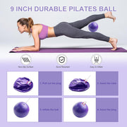 Pilates Ring Set 11 PCS, Magic Circle Yoga Ring, Pilates Ball, Adjustable Ankle Wrist Weights, Resistance Bands, Tape Measure, Pilates Kit Equipment Accessories for Women Home Workouts Yoga