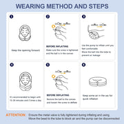 Neck Stretcher for Pain Relief, Adjustable Inflatable Cervical Traction Device, Neck Brace for Home Use, Supports Neck Decompression & Spine Alignment，Gifts for Women (Grey)