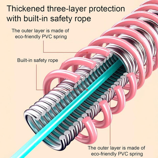 Weighted Soft Hula Circle for Adults - 3.3lb Foldable Fitness Hoop, Portable Home Gym Adults Body Waist Slimming Exercise Equipment