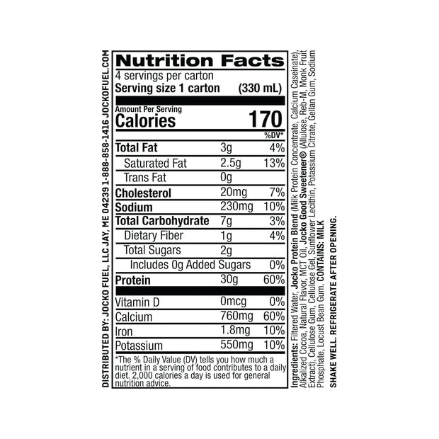 Jocko-Fuel Mölk Chocolate RTD Protein Shake, 2 Box with 4 Bottle - Ready to Drink, Grass-Fed Whey, No Artificial Sweeteners, Keto-Friendly, Low-Carb, High-Protein, Meal Replacement, Recovery, Fitness