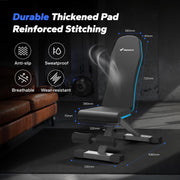 MERACH Weight Bench, Foldable Weight Benches for Home Gym with 990 LBS, Adjustable Weight Bench with 72 Training Angles, Incline Bench Press for Full Body