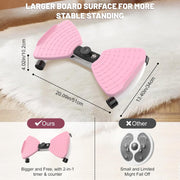 Waist Twisting Machine, Ab Twister Board for Exercise, Noiseless Exercise Waist Twister for Home Gym Equipment, 330 lbs Capacity | Track Time, Reps, Calories with Digital Display