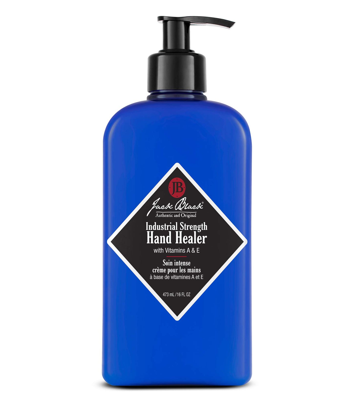 Jack Black Industrial Strength Hand Healer for Men & Women – Hand Cream for Dry Hands, Vitamins A & E, Lightweight Moisturizer