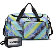 Small Gym Bag for Women, Travel Duffle Bag Carry On Weekender Bag with Shoe Compartment