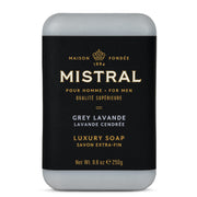 Mistral Cedarwood Marine Luxury Bar Soap for Men | Men’s Natural Soap Bar | Paraben, Phthalates Free | Moisturizing & Triple-Milled Natural Soap for Men - Made in France | Large, 8.8 oz