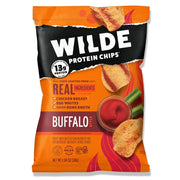 WILDE Buffalo Protein Chips, Thin and Crispy, High Protein, Keto Friendly, Made with Real Ingredients, 2.25oz Bags (Pack of 8)…