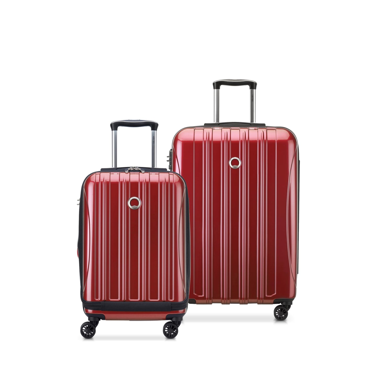 DELSEY PARIS Helium Aero Hardside Expandable Luggage with Spinner Wheels, Blue Cobalt, 3-Piece Set (21/24/28)