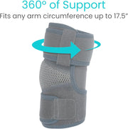 Vive Elbow Brace - Tennis Compression Sleeve - Wrap for Golfers, Bursitis, Left or Right Arm - Tendonitis Support Strap for Golf, Men and Women - Epicondylitis and Sports Recovery