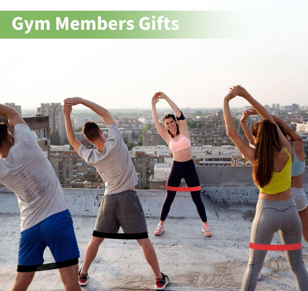 100 PCS Bulk Resistance Bands, Loop Exercise Bands Set for Gym Members Sports Class Students Gift, 5 Pieces Each Set with Storage Bag, Fitness Bands for Outdoor Home Gym Yoga Pilates