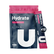 UCAN Hydrate Electrolyte Drink Mix (Pineapple, 12 Stickpacks) Sugar-Free, Keto-Friendly, Vegan, Non-GMO, Gluten-Free Electrolyte Powder with Potassium & Magnesium for Runners & Athletes