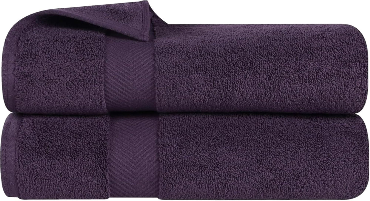 Superior Zero Twist 100% Cotton Bathroom Towels, Super Soft, Fluffy, and Absorbent, Premium Quality 6 Piece Towel Set with 2 Washcloths, 2 Hand Towels, and 2 Bath Towels, Coral