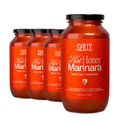 Sauz | Summer Lemon Marinara Pasta Sauce, 25 Oz Jar (4-Pack), Fresh Citrus Zest, Gluten-Free, Non-GMO, Multi-Use Tomato Sauce with Clean Ingredients – Small Batch Fresh Tomato Sauce