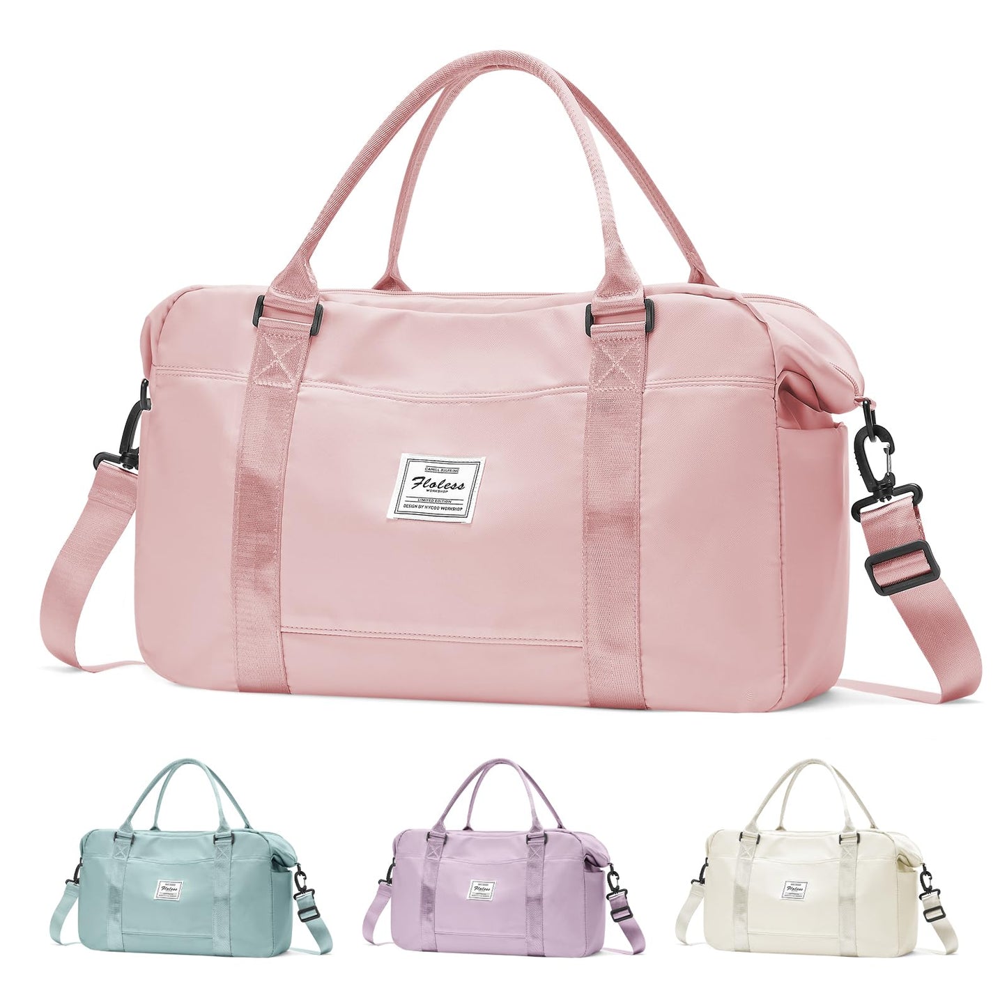 Gym Bag Womens,Travel Duffel Carry on Bag Sport Tote Bag Weekend Overnight Bag