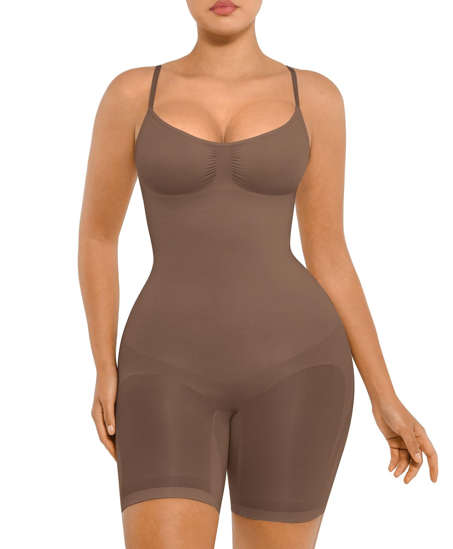FeelinGirl Shapewear Bodysuit Tummy Control Seamless Sculpting Hip Enhancer Body Shaper for Women