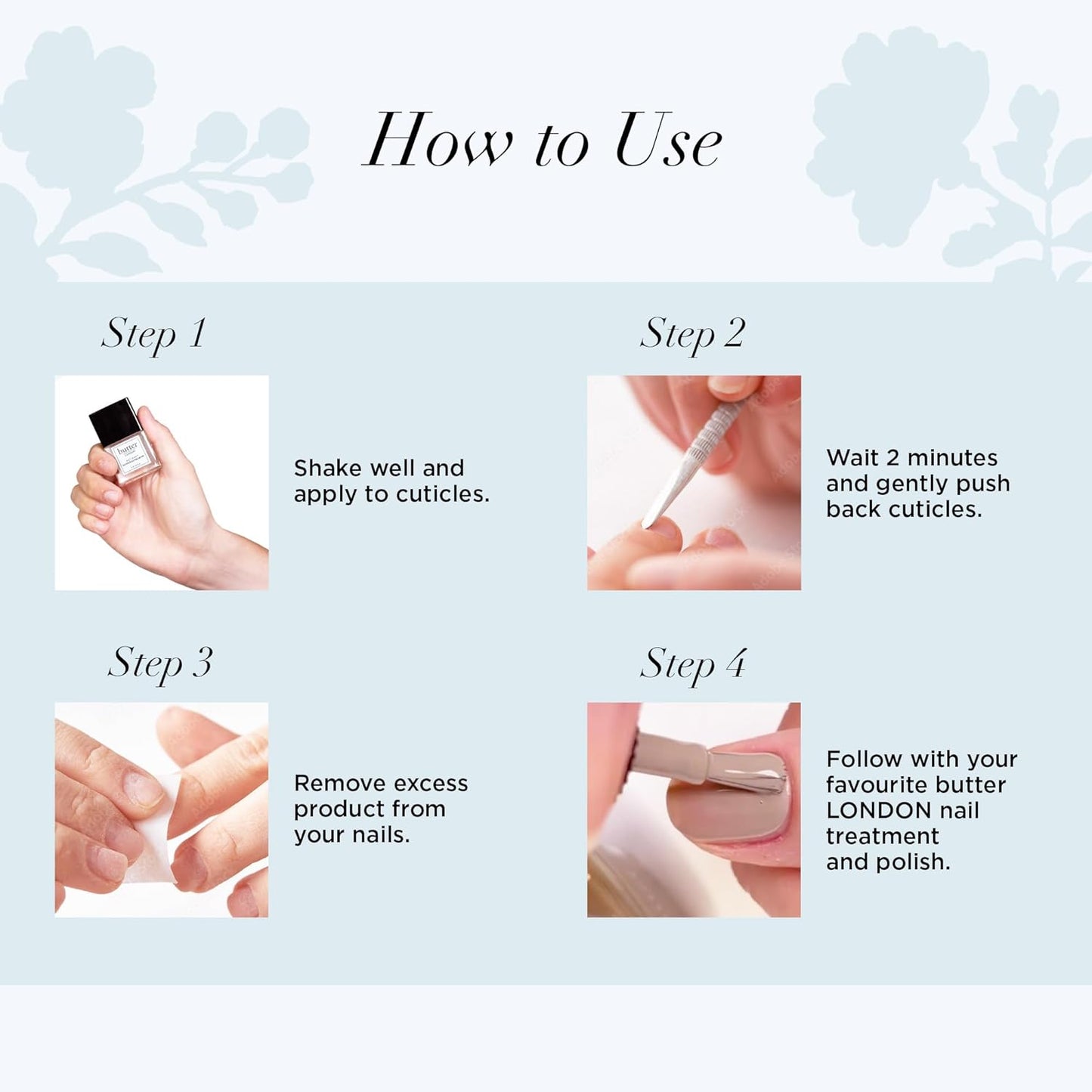 butter LONDON Cuticle Remover Liquid, Melt Away - Cuticle Softener Oil Exfoliator Gently Removes Dry & Overgrown Skin - Nail Care for Clean & Healthy-Looking Nails, Home Manicure & Pedicure