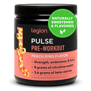 LEGION Pulse Pre Workout - All Natural Nitric Oxide Preworkout Drink to Boost Energy, Creatine Free, Naturally Sweetened, Beta Alanine, Citrulline, Alpha GPC (Tropical Punch)