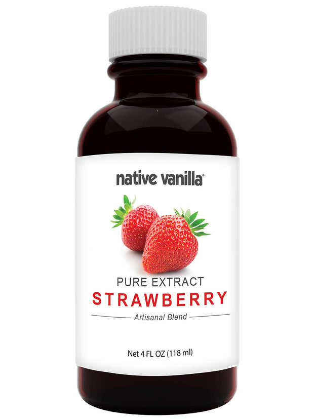 Native Vanilla - Pure Cherry Extract - 4 Fl Oz - Perfect for Cooking, Baking, and Dessert Crafting