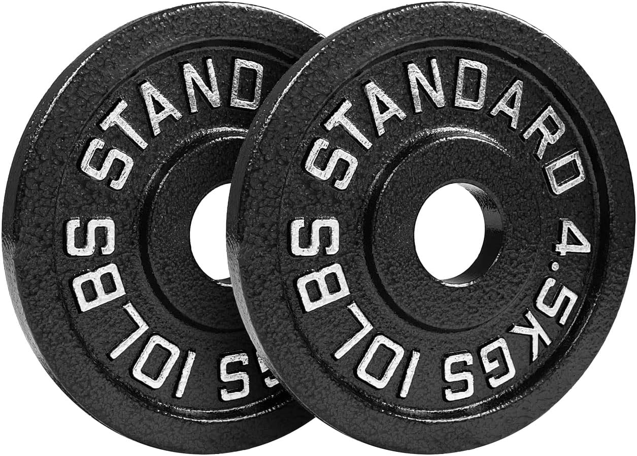 Steel Olympic Plates 155lb Set - Olympic Standard Premium Coated Pairs of 35lb, 25lb, 10lb, 5lb, and 2.5lb for Weight Lifting Powerlifting