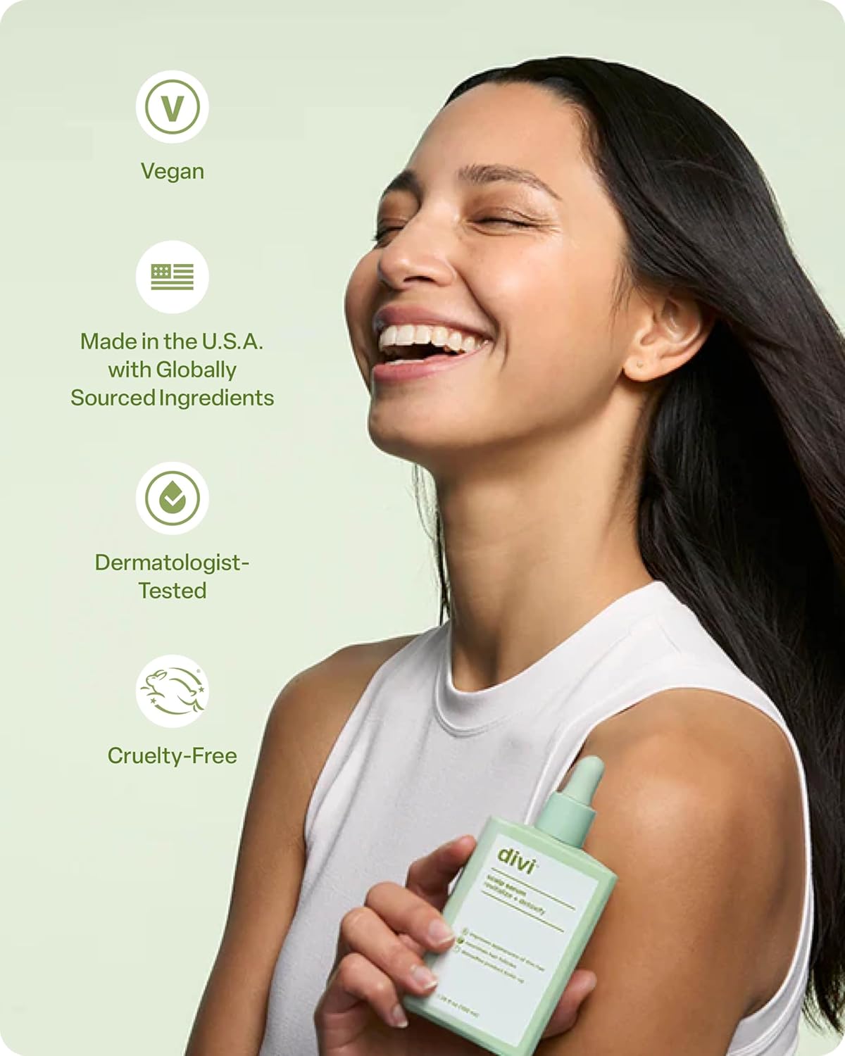 Divi Scalp Serum for Thinning Hair Clinically Tested, Nourishing Formula with Amino Acids, Caffeine & Rosemary Oil Promotes Healthy Scalp & Fuller-Looking Hair, Reduces Oil & Product Buildup