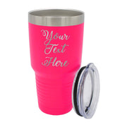 My Personal Memories Customized Personalized Stainless Steel Travel Tumbler with Lid - Engraved Double-Wall Vacuum Insulated for Him, Her Your Custom Text (20 oz, Black)