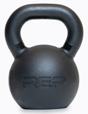 REP Fitness Single Kettlebells 5lb to 50lb Range, Cast Iron, Strength Training, Adjustable Weight, Power Workout Equipment, Home Gym, Free Weights, Dumbbell Alternative, Exercise, Men, Women