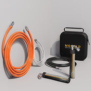 Mogold Weighted Jump Ropes for man&women fast clip interchangeable 1/4LB 1/2LB 1LB heavy jump ropes , Ball Bearing Design – Weighted, Length Adjustable,Ergonomics Grip for fitness weight loss & More