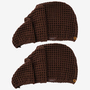 Luxury Japanese Cotton Waffle Bath Towel | Plush, Absorbent, and Quick Dry (Coral Orange, Hand Towel, 32" x 16")