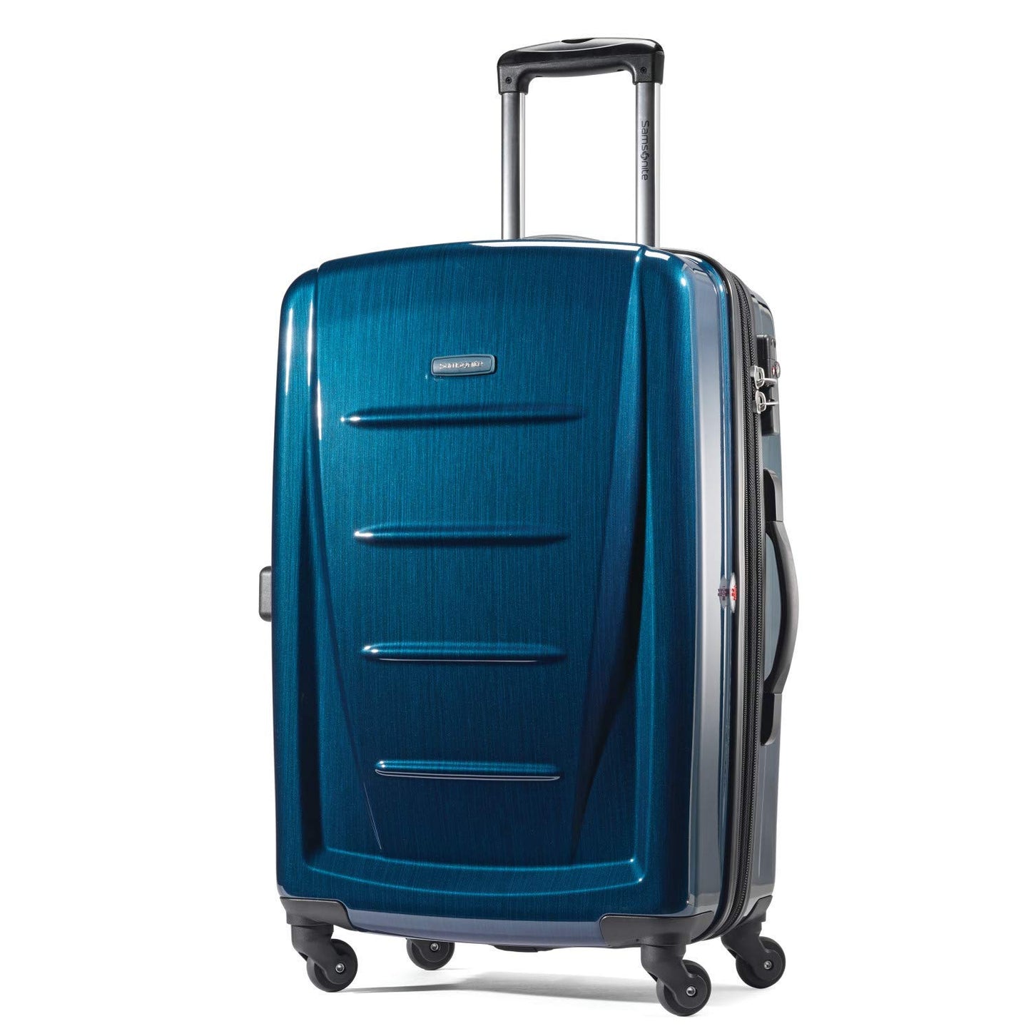 Samsonite Winfield 2 Hardside Expandable Luggage with Spinner Wheels, Burgundy, Checked-Medium 24-Inch