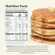 Scotty's Everyday - Keto Pancake and Waffle Mix - 1g Net carbs, 0g Added Sugar, Gluten-Free, High Fiber - No Nut Flours - 9.08oz, Pack of 1
