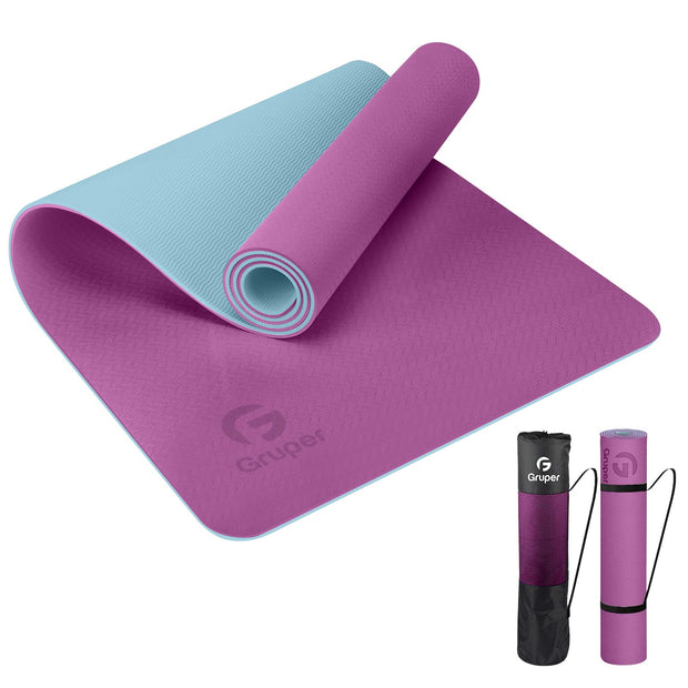 Yoga Mat Non Slip, Eco Friendly Fitness Exercise Mat with Carrying Strap,Pro Yoga Mats for Women,Workout Mats for Home, Pilates and Floor Exercises