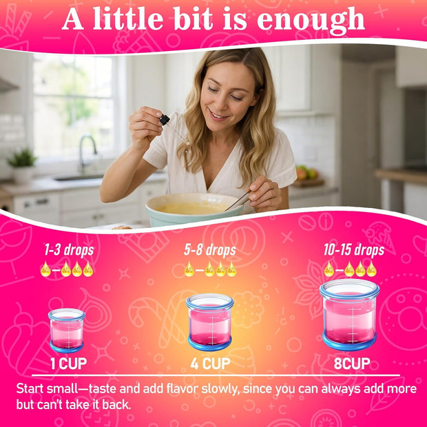 Rylenor 3 Oz Natural Cake Batter Extract for Baking, Oli-Soluble Sugar-Free Cake Batter Extract for Drinks, Coffee, Lattes, Concentrated Birthday Cake Flavor for Frosting, Cupcakes & Ice Cream, Includes Measured Dropper