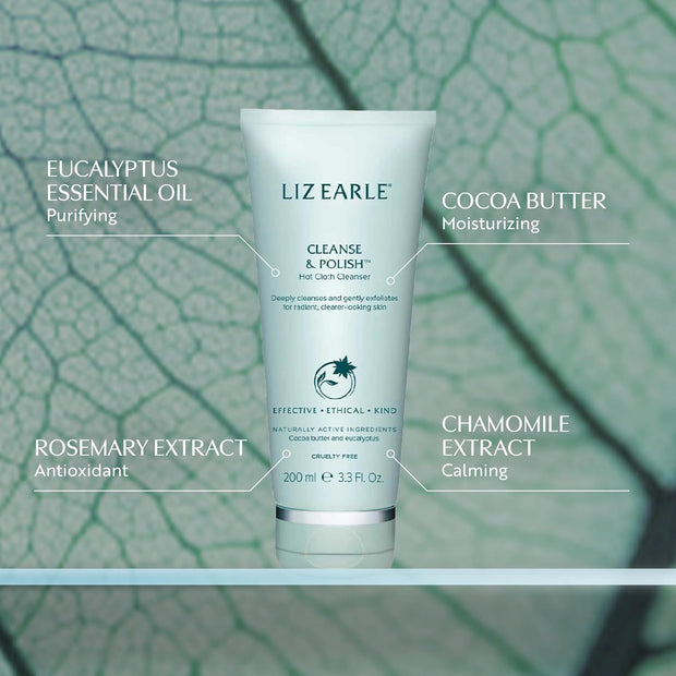 Liz Earle Cleanse & Polish Face Wash - Gentle Facial Cleanser with Moisturizing & Calming Ingredients - Boosts Hydration and Reveals Instant Radiance (200ml)