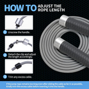 Weighted Jump Rope for Men，Women and kids(1LB), Jump Ropes for Fitness, Speed Skipping Rope, Gym,Indoor/Outdoor - Fitness, Workout, Boxing,crossfit