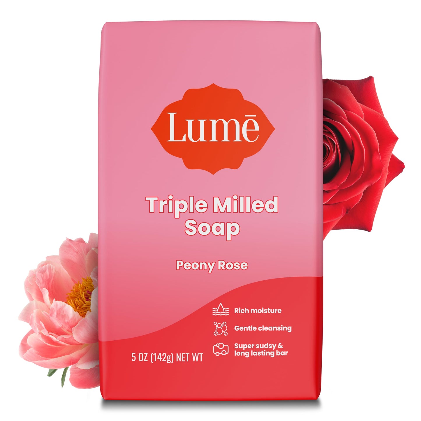 Lume Triple Milled Bar Soap - Rich Moisture & Gentle Cleansing - Paraben Free, Phthalate Free, Skin Safe - 5 ounce (Lavender Sage)