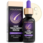 Thickening Hair Growth Serum Women & Men, Biotin Collagen & Rosemary Scalp Serum for Hair Density & Hydrating, Densifying Hair Serum Regrowth Oil for Hair Loss