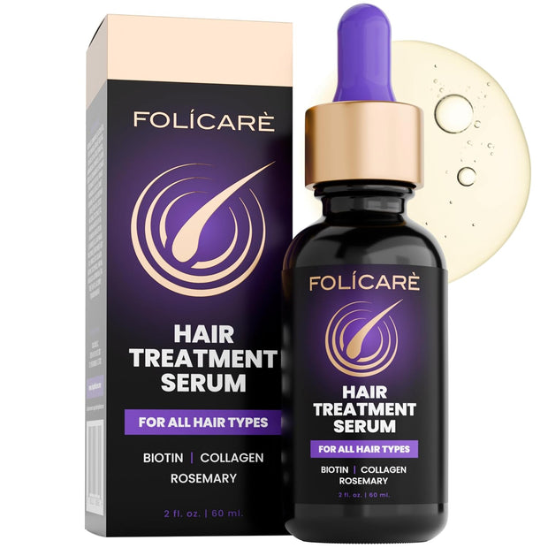 Thickening Hair Growth Serum Women & Men, Biotin Collagen & Rosemary Scalp Serum for Hair Density & Hydrating, Densifying Hair Serum Regrowth Oil for Hair Loss