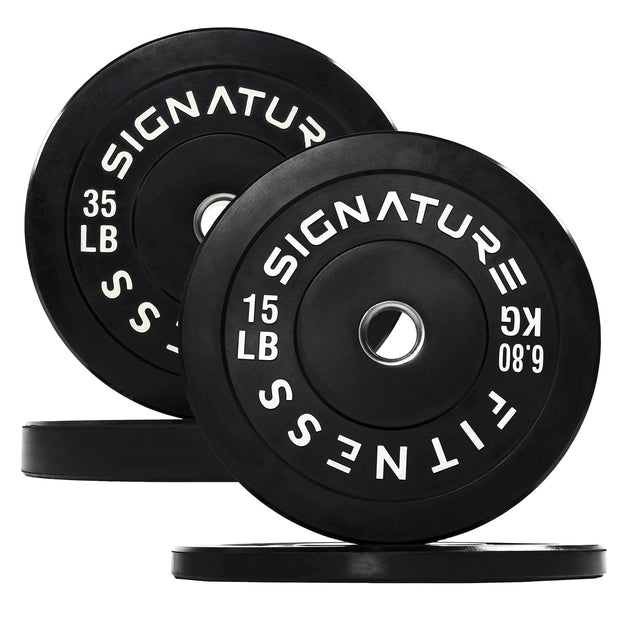 Olympic Bumper Plates Set, 2" Weight Plates for Strength Training & Weightlifting