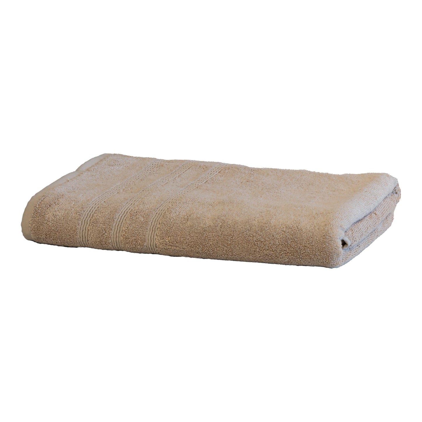 Mosobam Luxury Turkish Set of 2 Bath Towels 30X58 Light Taupe Oversize 700 GSM Bamboo Viscose & Aegean Turkish Combed Cotton