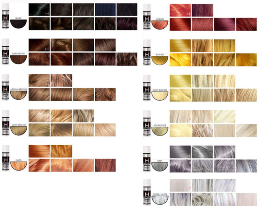 H3 Hair Fibers Hair Micro Fibers for Thinning Hair - 100% Undetectable & Natural, USA Patented Formula (Black)
