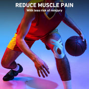 PreCut Kinesiology Tape for Knees, 12 PCS Waterproof KTQUICK Knee Tape for Knee Pain Relief Pre Cut, Original Cotton Athletic Knee Tape, Waterproof & Hypoallergenic Latex-Free for Sports (Black)