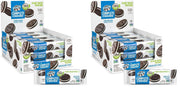 Lenny & Larry's The Complete Cremes, Sandwich Cookies, Chocolate, Vegan, 5g Plant Protein, 6 Cookies Per Pack (Box of 12) (Pack of 2)
