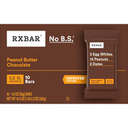 RXBAR Protein Bars, Protein Snack, Snack Bars, Peanut Butter Chocolate, 18.3oz Box (10 Count)