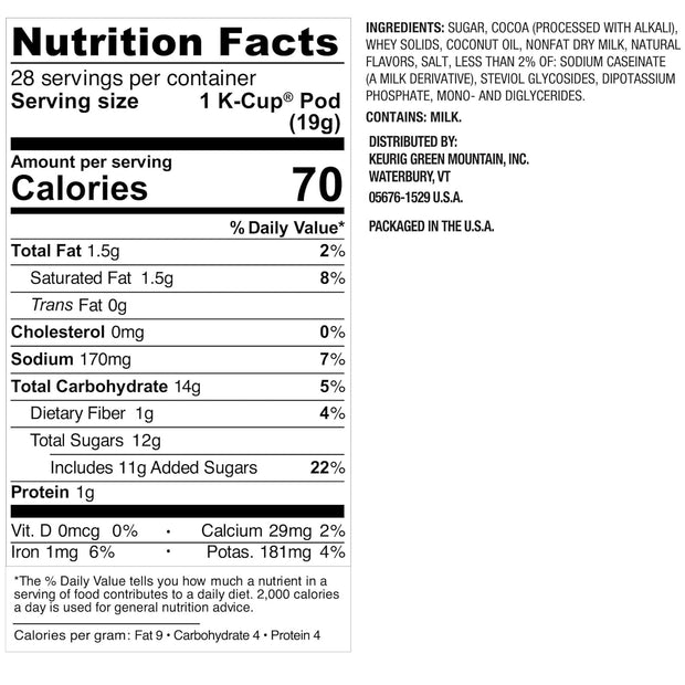 Swiss Miss Milk Chocolate Hot Cocoa, Single-Serve Keurig K-Cup Pods, Hot Chocolate, 44 Count