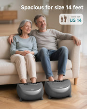 Snailax Foot Massager with Heat and Compression, Shiatsu Foot Massager for Neuropathy and Plantar Fasciitis, Deep Kneading, Rolling, Remote Control, Fits up to Size 14, Gifts