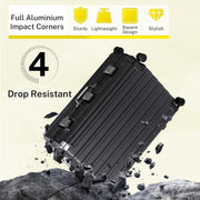 Krute Luggage 28 Inch Checked Suitcase with Spinner Wheels Zipperless Aluminum Frame Luggages TSA Lock No Zipper Hardshell Lightweight PC+ABS Large Suitcases