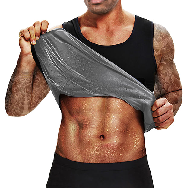 Sauna Sweat Vest Workout Tank Top Waist Trainer for Men Compression Workout Enhancing Vest
