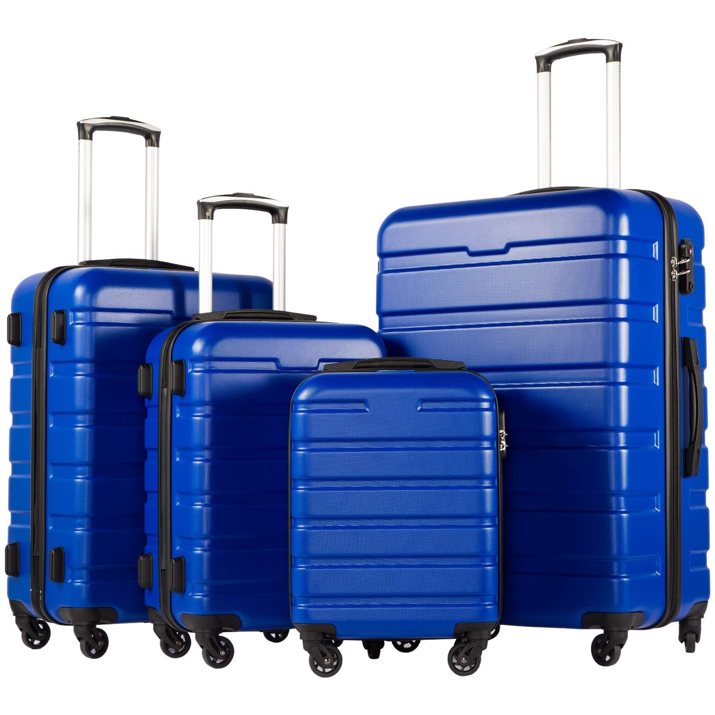 Coolife Luggage 3 Piece Set Suitcase Spinner Hardshell Lightweight TSA Lock