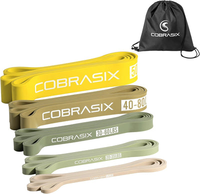 Resistance Bands for Working Out Men and Women | Resistance Bands for at Home Workouts, Powerlifting, Stretching, WOD, Strength Training and Pull Ups